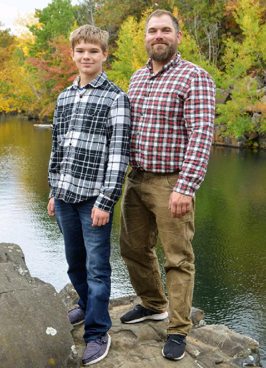 Carl Weisenbeck and his son James