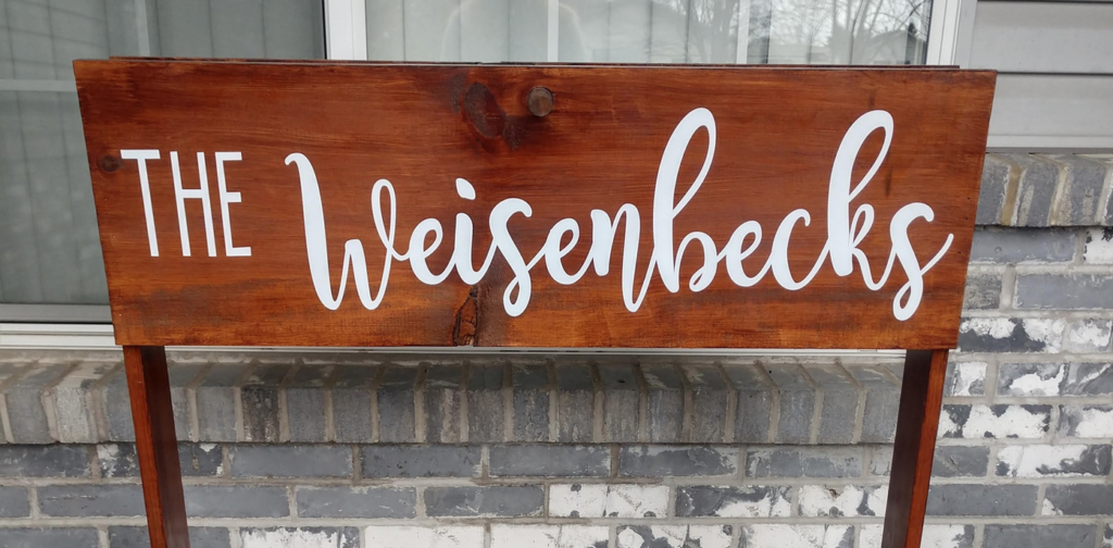 Custom Wood Weisenbeck Sign