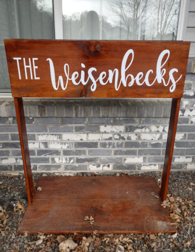 Custom Wooden Pot Stand